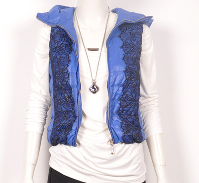 GB-1606歌蕾思正品羽絨服馬甲 短款修身時尚，麗水飛翔鳥制造